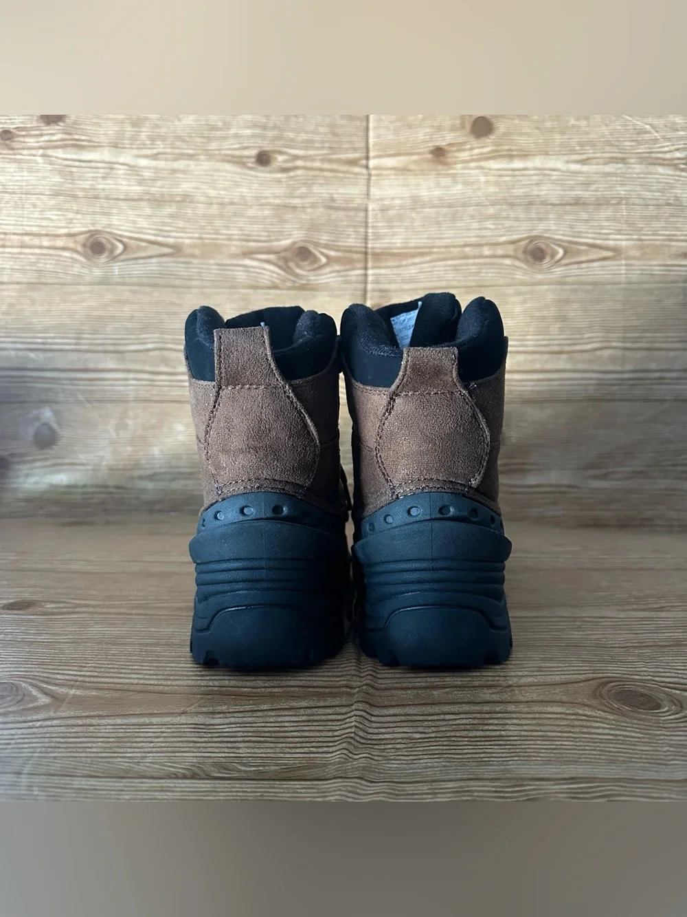 Itasca Men's Dark Brown and Black Waterproof Snow Boots Size 9